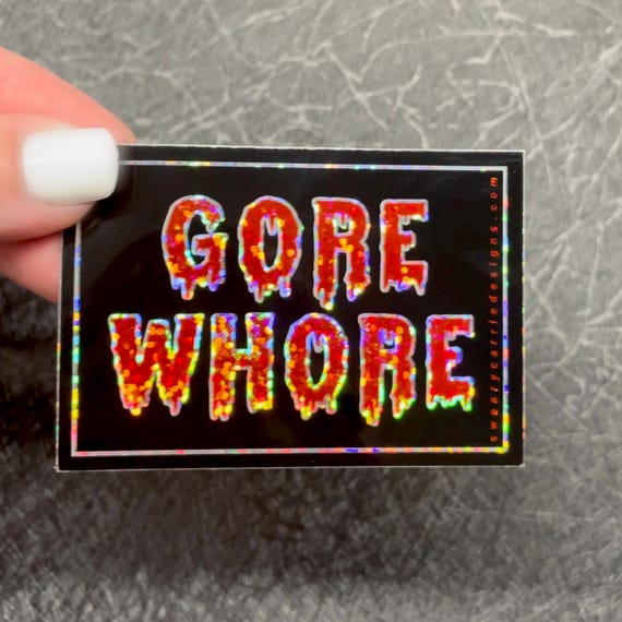 funny horror movie sticker spooky laptop decals for cooler stickers trending classic horror movies fan gifts 80s 90s nostalgia glitter gore