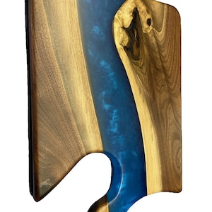 Charcuterie Board-Epoxy River & Black Walnut