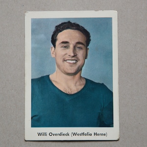 Willi Overdieck, Westfalia Herne, Heinerle, football, trading card