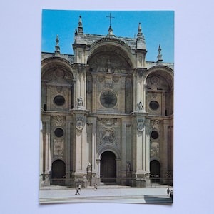 Postcard_Façade principale de la Cathédrale_Granada_Spain_Undescribe_80s