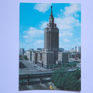 Hôtel Leningradskaja_Moscow_Soviet Union_Architecture_Seven Sisters_Russia_Postcard_Undescribe_As New_Vintage_1979
