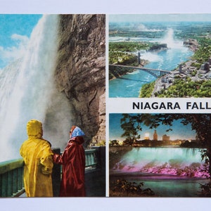 Carte postale vintage des chutes du Niagara vierge