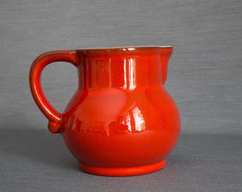 Very nice vintage terracotta jug, classic, shapely, 500 ml