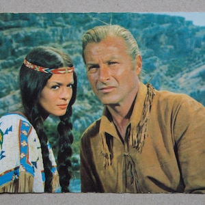 Postcard_Winnetou_Lex Barker_Marie Versini_60s