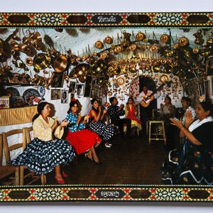 Carte postale_Sacromonte_Cave par Maria La Canastera_Folklore_Granada_Spain_80s