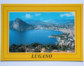 Lugano Switzerland postcard blank