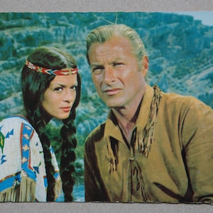 Postcard_Winnetou_Lex Barker_Marie Versini_60s