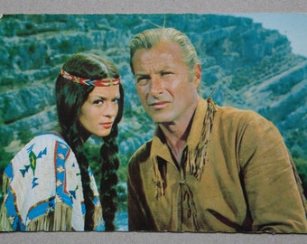 Postcard_Winnetou_Lex Barker_Marie Versini_60s