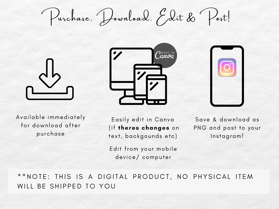 Editable Black & Gold Instagram Highlight Cover Icons Etsy