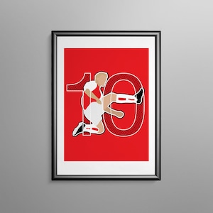 Dennis Bergkamp - Arsenal - Football Print / Poster