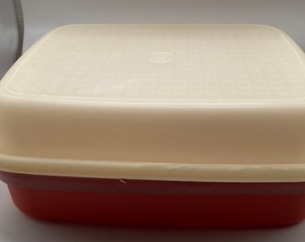 Vintage Tupperware 1294 Season N Serve Meat Marinade Container With LID,  Paprika 