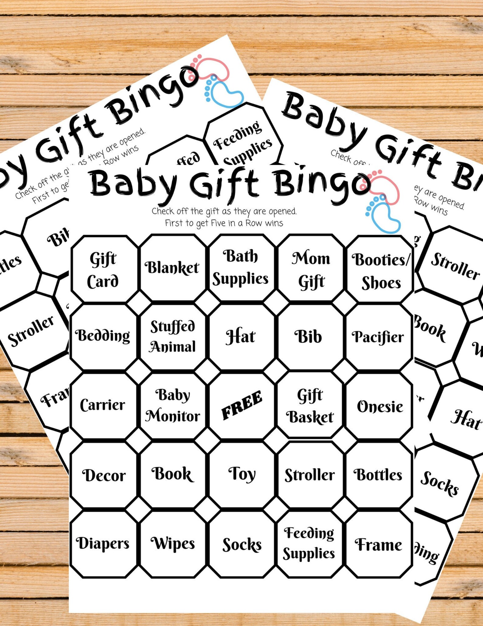 Baby Gift Bingo Fun Baby Shower Game Comes With 30 Bingo Cards Plus a