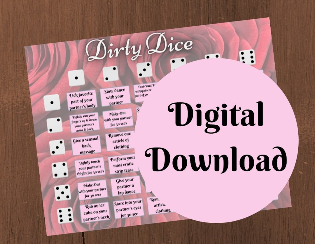 Dirty Dice Adult Erotic Dice Game for Couples Adults Only Etsy