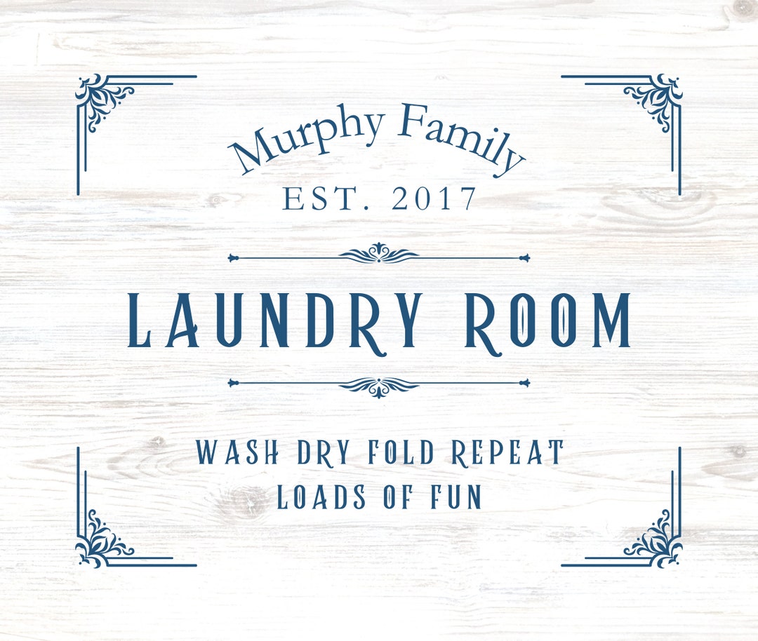 Custom Sign for Your Laundry Room - Digital File - Etsy