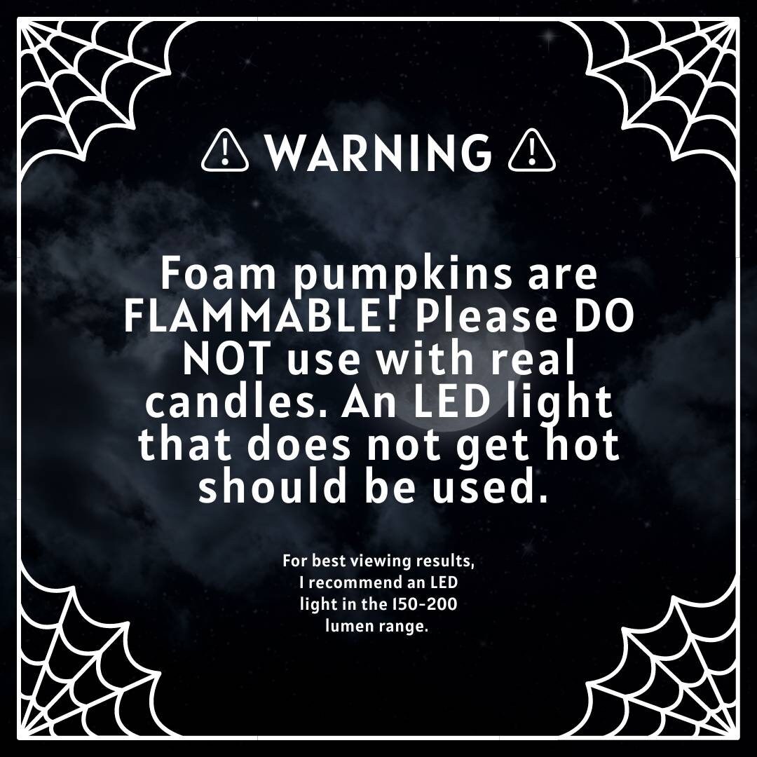 Carved 6.5 Foam Pumpkin Hocus Pocus Cat A Girl's - Etsy