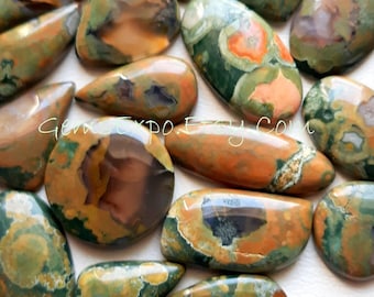 New RHYOLITE Cabochon Wholesale Lot By Weight With Different Shapes And Sizes Used For Jewelry Making