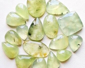 Jewelry gift Prehnite Cabochon 9.10 CTS Transparent Natural Unheated Loose gemstone