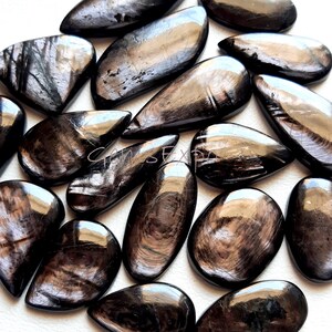 Top Quality Hypersthene Cabochon Wholesale Lot Cabochon By Weight With Different Shapes And Sizes Used For Jewelry Making