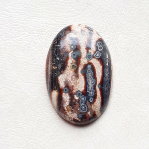 Leopard Skin Jasper Cabochon Loose Gemstone , AAA+ Natural Leopard Skin Jasper Cabochon For Jewelry Making, Pendant,  46897-46900