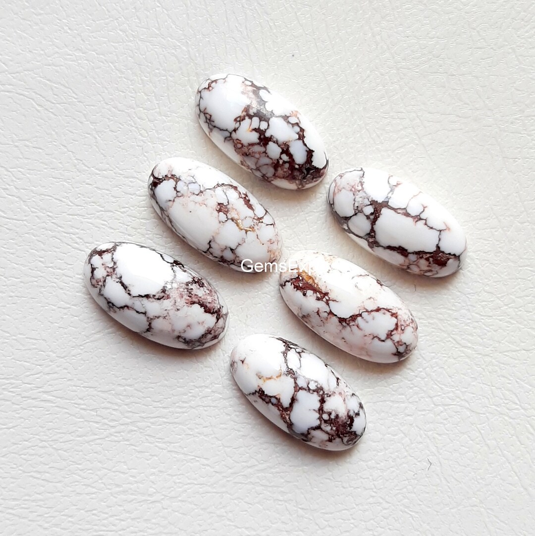 Wild Horse Jasper Oval Cabochon Calibrated Gemstone 6 Pcs Lot Size