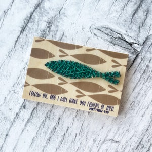 Christian Youth Group Activity Craft Nail String Art Kit Fishers Of Men Matthew 4:19