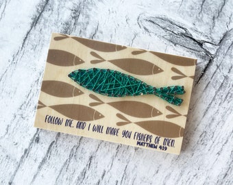 Christian Youth Group Activity Craft Nail String Art Kit Fishers Of Men Matthew 4:19