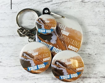 Christian Pin Set Pin Back Buttons Magnet Keychain Zipper pull Youth Group Gift Birthday Gift