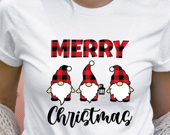 Gingerbread Gnomes Family Winter Tees Gift for Her Fall Women Shirt Funny Christmas Quote Christmas Gnomes Shirt Gift for Christmas