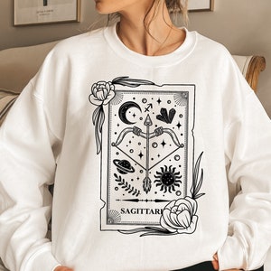 Sagittarius Sweatshirt, Sagittarius Zodiac Crewneck, Gift for Sagittarius, December Birthday, Astrology Lover Shirt, Sagittarius B-day Gift