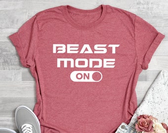 Beast Mode On T-Shirt: Unisex Workout Fitness Tee