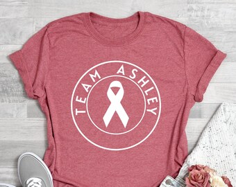 Personalized Team Cancer T-Shirt, Breast Cancer T-Shirt, Motivational T-Shirt, Cancer Awareness T-Shirt, Cancer Support Team Shirt, Support