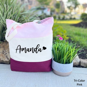 Personalized Bridesmaid Tote Bags, Maid of Honor Tote, Bridal Party Bridesmaid Gifts, Canvas Tote Bag, Custom Bridesmaid Tote Bags