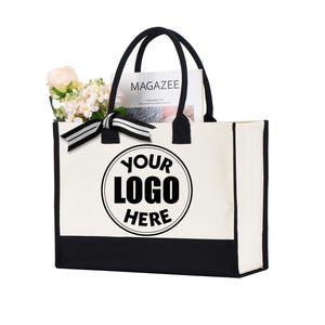 Custom Logo Tote Bag, Custom Design Bag, Custom Tote Bag With Logo, Gift for Friend,Customized Tote Bag with Text,Your Design Here Tote Bag