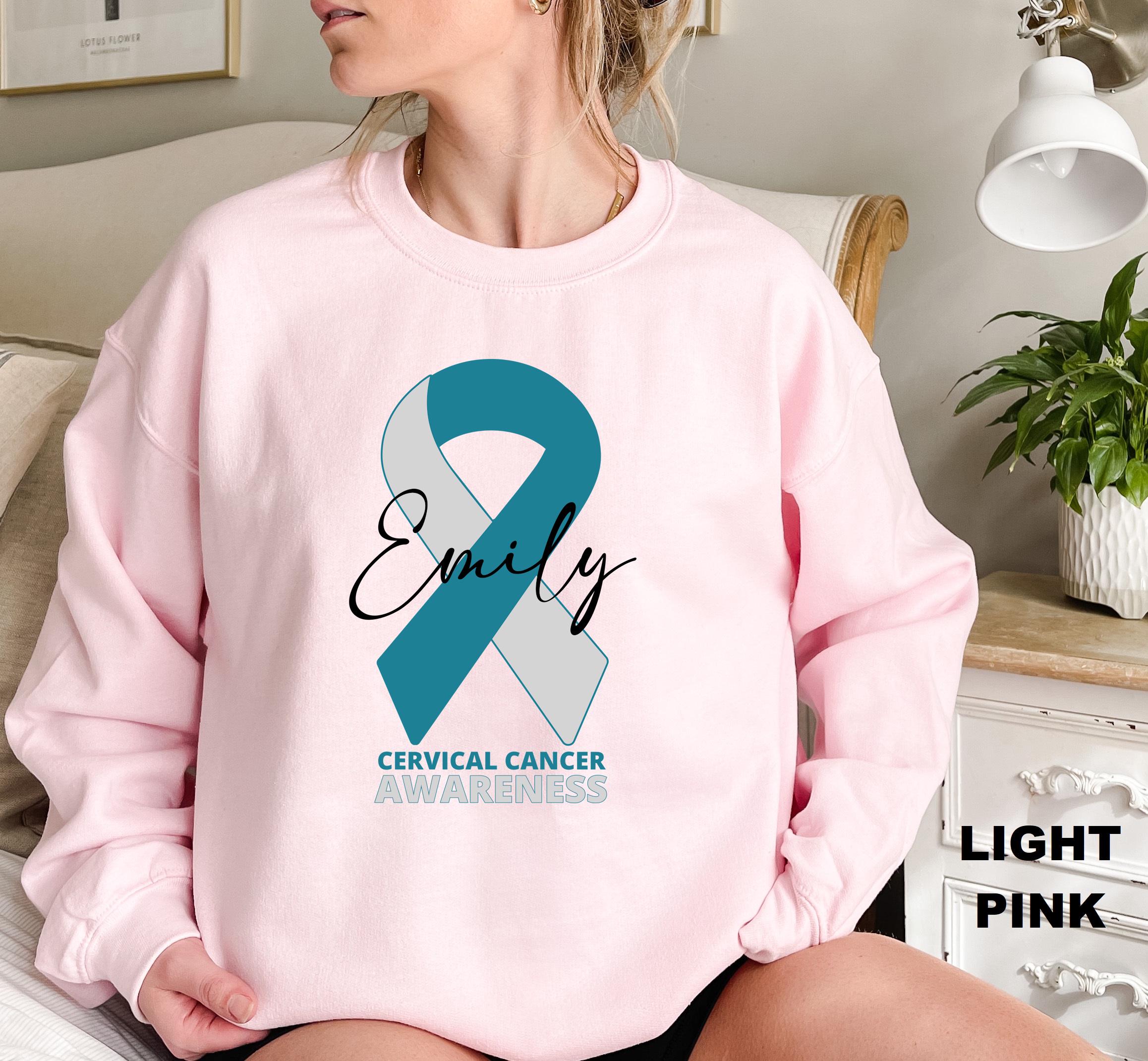 Cervical Cancer Awareness Sweatshirt, Cancer Awareness Sweatshirt, Cancer  Ribbon Shirt, Cervical Cancer, Cervical Warrior Hoodie,cancer Gift - Etsy, image size:2316x2140