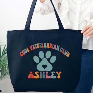 Custom Veterinary Bag, Vet School Student Gift, Gift For Veterinarian, Vet Tech Tote Bag,Future Veterinarian Tote Bag,Cool Veterinarian Club