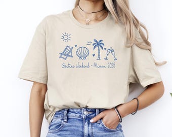 Personalized Besties Weekend Trip T-Shirts: Custom Matching Vacation Tees