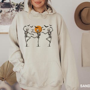 Skeleton Halloween Hoodie, Halloween Shirt, Dancing Skeleton Shirt,Spooky Halloween Sweatshirt, Halloween Hoodie,Spooky Shirt,Halloween Gift