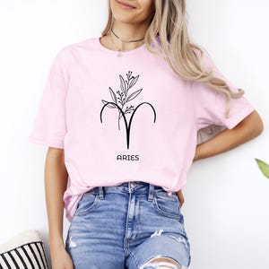 Aries Zodiac T-shirt, Aries Shirt, Aries Zodiac Gift, Aries Birthday Gift, Celestial Aries Shirt, Astrology, Horoscope Gift, Birthday Gift