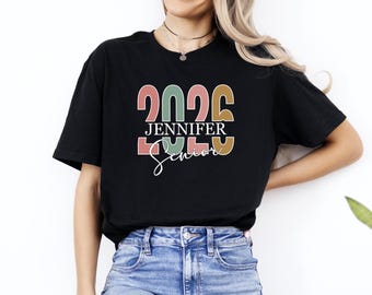 Custom Senior 2026 Shirt,Custom Senior Name Gift,Senior T-Shirt,Graduation Gift,Class Of 2026 Shirt,Senior Graduation Tee,High School Senior