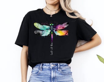 Watercolor Dragonfly T-Shirt: Boho Nature Shirt