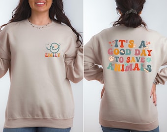 Vet Tech Sweatshirt: Veterinarian Medicine Pocket Shirt
