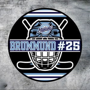 DIGITAL Hockey Door Sign or Locker Tag.