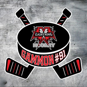 DIGITAL Hockey Door Sign or Locker Tag.