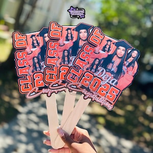 Party Fans | Graduation Fan | Custom 2025 Graduation Fan | Fans | Party Favors