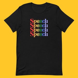 Toespraak Pride Tee | SLP regenboogshirt | Spraak Taal Patholoog Pride Shirt