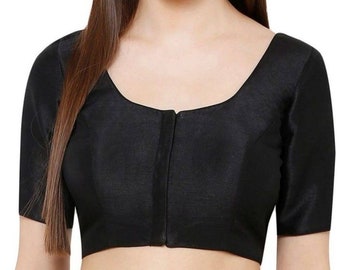 Black Silk Blouse - Etsy