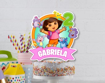 Dora The Explorer Cake Topper Etsy Dora The Explorer Cake Topper Etsy