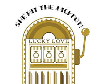 Lucky Love - Bachelorette party, Vegas, Las Vegas, slot machine