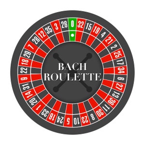 Bach-Roulette - Red - Bachelorette Party, Las Vegas, Casino Theme, Roulette Wheel, Poker Night