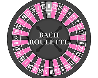 Bach-Roulette - Pink - Bachelorette Party, Las Vegas, Casino Theme, Roulette Wheel, Poker Night
